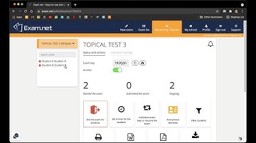 (6) Running Examination on Exam.net with Teacher