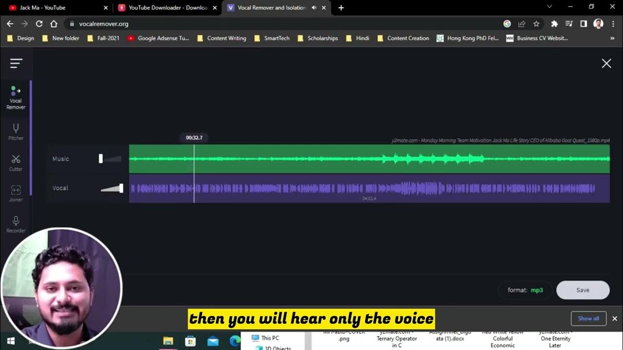 how-to-extract-music-and-voice-vocalremover-youtube