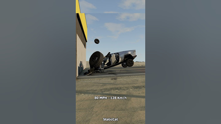 Tesla Cybertruck Crash Test - BeamNG.Drive #shorts