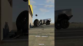 Tesla Cybertruck Crash Test - BeamNG.Drive #shorts screenshot 5