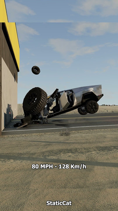 Download lagu Tesla Cybertruck Crash Test - BeamNG.Drive #shorts