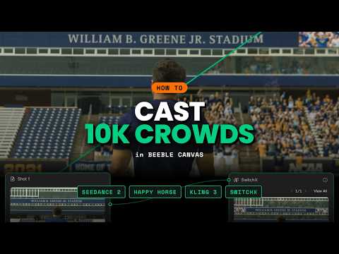 How to do Crowd VFX with AI | Beeble Canvas Tutorial
