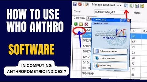 How To use WHO Anthro Software For Computing Anthropometric Indices?[Full Tutorial,2025].