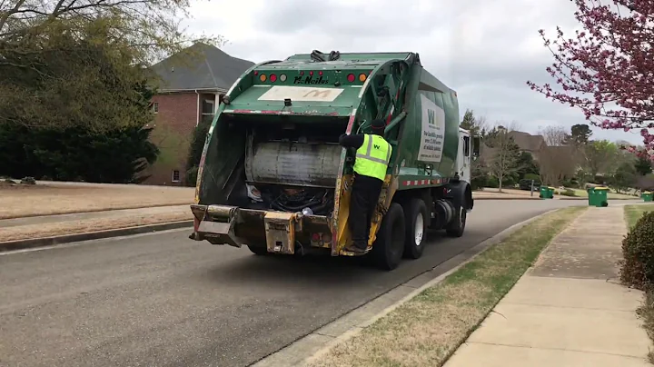 Waste Management: Mack MR McNeilus Rear Load Garbage Truck