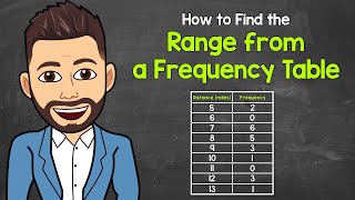 How to Find the Range from a Frequency Table | Math with Mr. J
