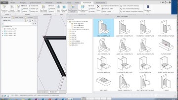 PTC Creo 5 : How to place a welding plate in a framework assembly.