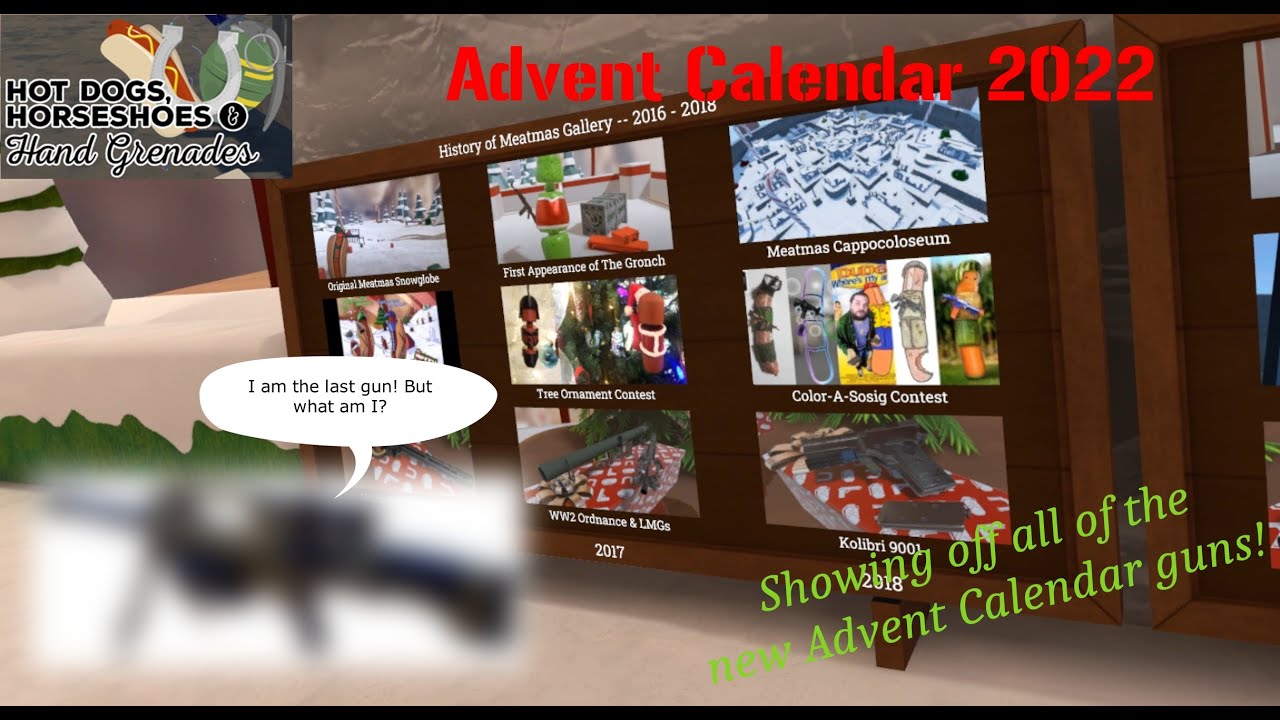 H3VR Meatmas Part 1 Advent Calendar Guns (TIMESTAMPS IN DESCRIPTION