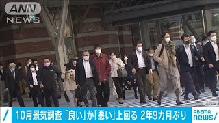 景気が「良い」が「悪い」を上回る　2年9カ月ぶり(2020年11月10日)