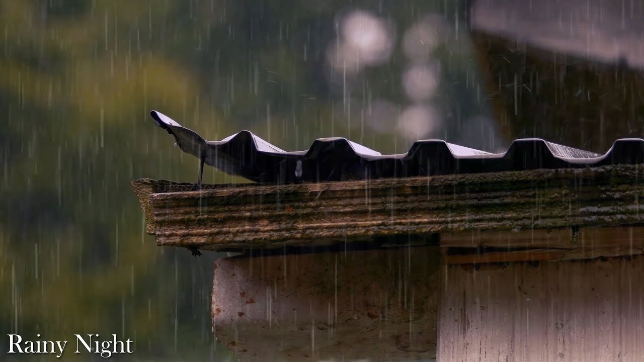 🌨💦Bruit De La Pluie Qui Tombe Sur Le Toit🌨💦Très Relaxante