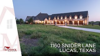 1160 Snider Lane in Lucas, Texas - Stunning Hilltop Estate w/ Direct Access To Trinity Trails!!