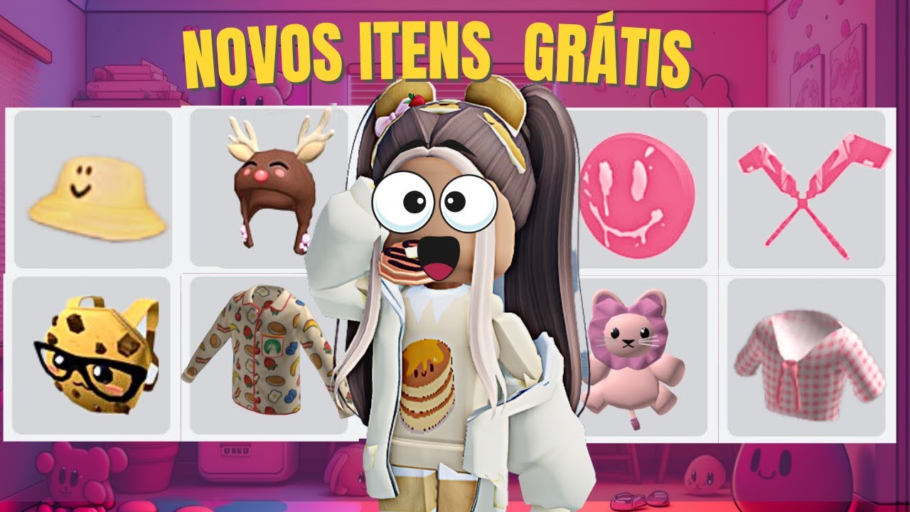 Novos itens gratis no roblox 🤩🤩 #itensgratis #TheTown2023 #itensgrat