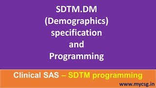 SAS: SDTM Demographics dataset programming - SDTM_DM_LCSG001_SAS.mp4 screenshot 3