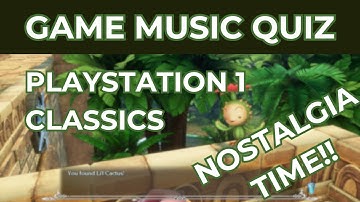 GAME MUSIC QUIZ! 50 different Playstation 1 classics! Let the nostalgia train hit!