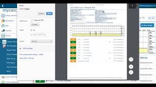 08 - Printing HOS Logs for Compliance in MyGeotab - Hours of Service Geotab Tutorial for Admins