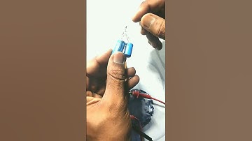 Led with 2 capacitor parallel connection #trending #led #capacitor #electronic