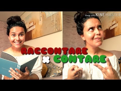 RACCONTARE X CONTARE Aula 19 verbos- PARLO ITALIANO