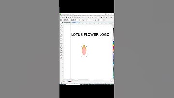 LOTUS FLOWER LOGO DESIGN | FLOWER DESIGN #coreldraw #corel #design #graphicriver #bannerdesigner