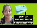 Food Sealer: Mini Heat Sealer for Plastic Bags - Portable Food Saver