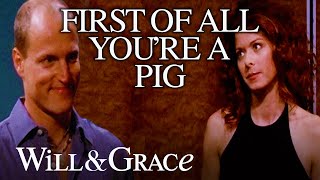 Grace is Embarrassed to Date Nathan (Woody Harrelson) | Will & Grace