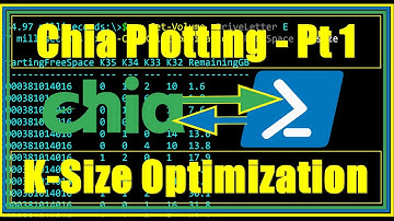 Chia Plotting Guide Part 1 - Choosing The Right K-Size / Combination of K-Size Plot Using Powershell