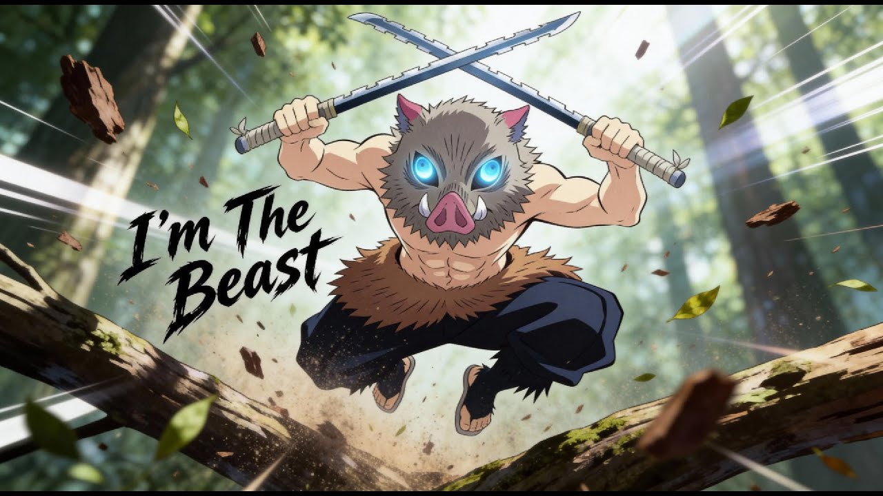I’M THE BEAST! 🐗 | Inosuke Inspired Song (Demon Slayer)