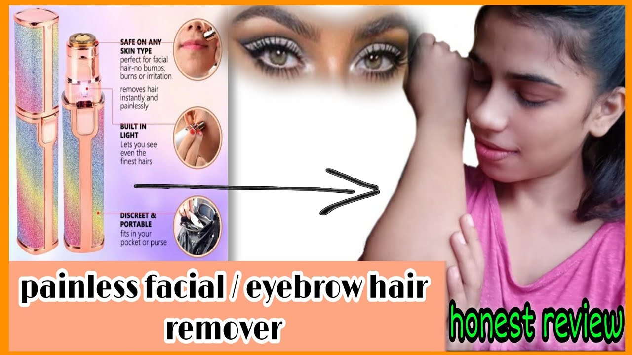painless facial hair remover eyebrow trimmer ( does it work