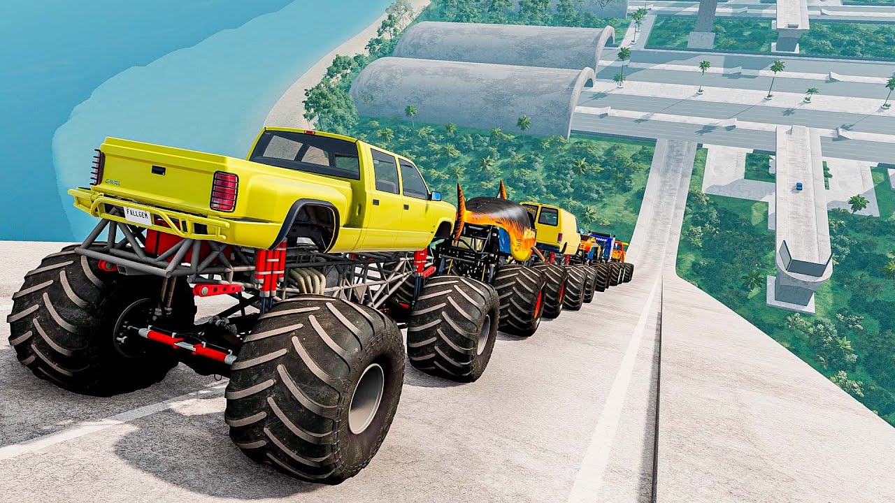 Epic High Speed Monster Jumps 