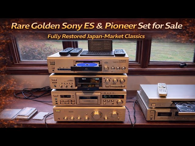 Rare Golden Sony ES & Pioneer Set for Sale | Fully Restored Japan