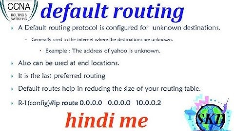 what is default routing | routing part#2 | CCNA tutorial #5