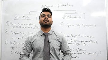 #31 Advantages and disadvantages of informal organisation by CA Saurabh Singh Baghel (organising)