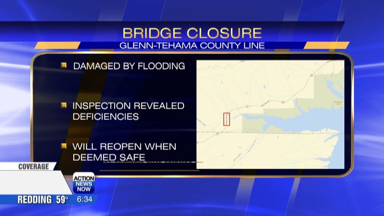 Tehama County bridge closure causes major detour for locals - YouTube