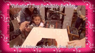 Make A Letterpress Valentine at the San Francisco Public Library