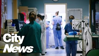 ONA nurses call for pay parity with other frontline workers such as police and firefighters.