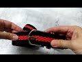 皮帶 雙色黑紅編織帆布腰帶【NK188】 product youtube thumbnail