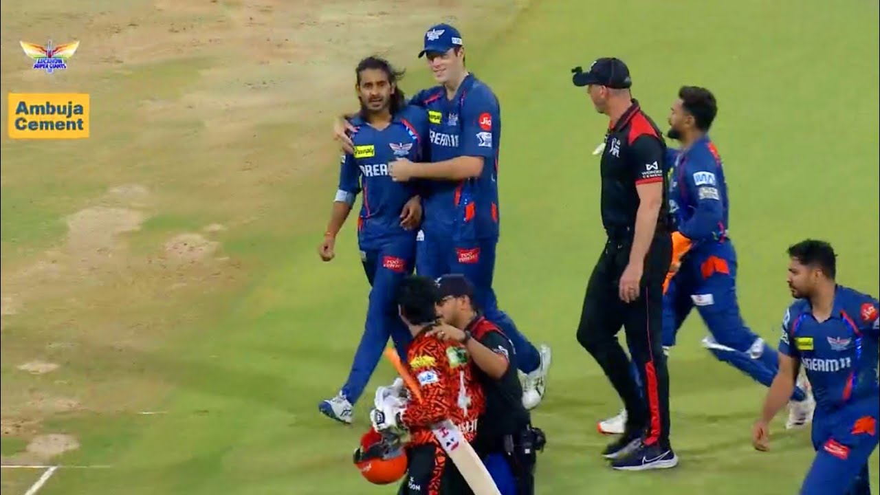 Abhishek Sharma vs Digvesh Rathi Fight Today in LSG vs SRH Match | A ...