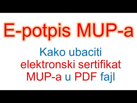 Video: Kako da popunim PDF elektronski?