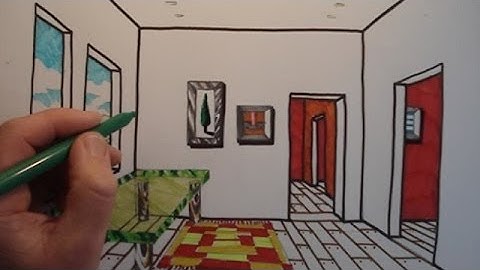 How To Draw A Room with One Point Perspectief