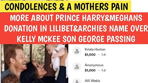 MORE ABOUT PRINCE HARRY&MEGHANS DONATION IN LILIBE...