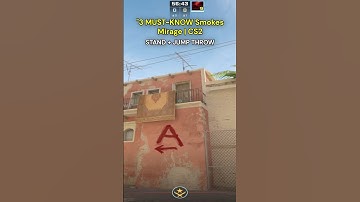 3 Must-Know Smokes Mirage | Cs2 💨 #shorts #csgo #cs2 #duba1playing