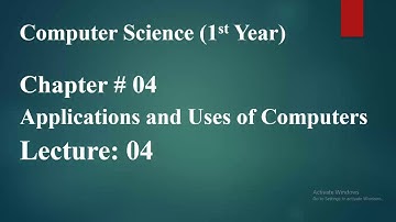 ICS chapter no 04  lecture no 04  computer simulation, weather forecasting,  airline system