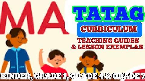 MATATAG CURRICULUM TEACHING GUIDE AND LESSON EXEMPLAR FOR KINDER, GRADES 1, 4 AND 7 | SY 2024-2025