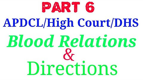 Blood Relations | Directions | Reasoning | APDCL Reasoning, Blood Relations |