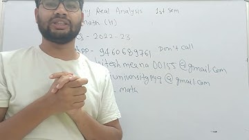 DU PYQ ELEMENTARY REAL ANALYSIS 2022-23 INTRODUCTION VIDEO 