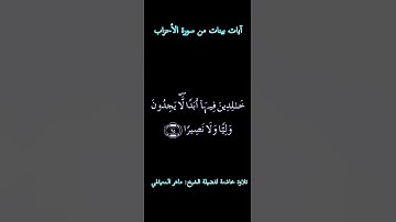 تلاوة خاشعة لفضيلة الشيخ: ماهر المعيقلي من سورة الاحزاب