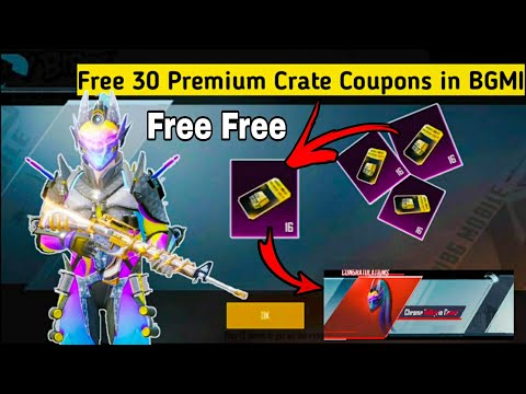 How to get Free premium crate Coupons in BGMI 🔥 New Trick to Get Free Premium Crate Coupons