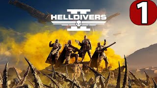 Helldivers 2  - Геймплей Прохождение Часть 1 ( без комментариев, PC)