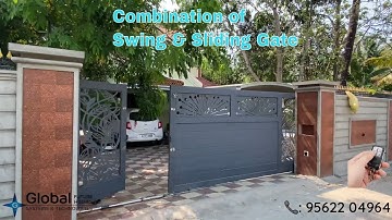 Combination of Swing & Sliding Gate Automation installed Paravoor, Varkala | Wifi Gate 📞9562204964
