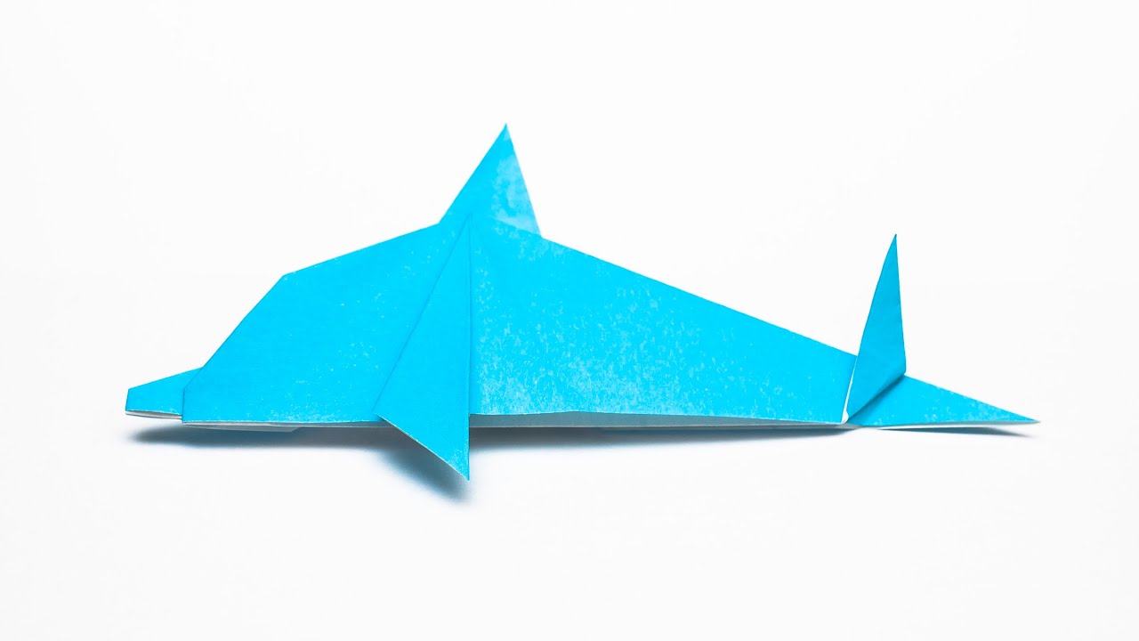        Easy Origami Dolphin 