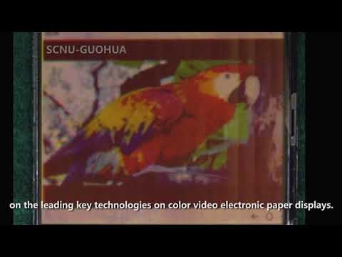 Full-color video electronic paper display in China