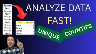 Quick Guide to Using UNIQUE &amp; COUNTIFS Functions in Excel!